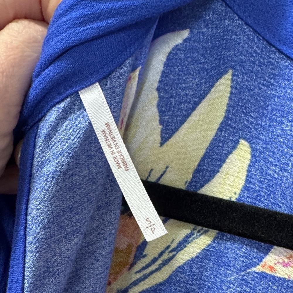 Free People Blue Floral Blouse - Picture 4 of 5
